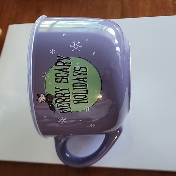 Disney Nightmare Before Christmas Ceramic Bowl Mug w Lid Jack Sally Oogie Boogie - Picture 2 of 5